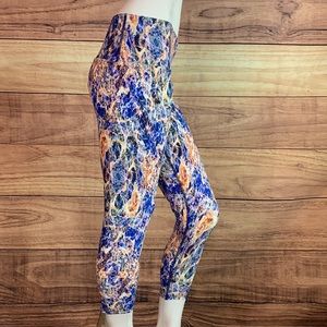 FUSED HAWAII HANDMADE LELE LEGGING WORKOUT BOTTOMS MIGHTY OCEAN WATER PANT SZ XL